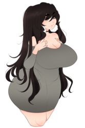 1girls artist_self-insert big_breasts breasts cheri_(cherrikissu) cherrikissu chubby cute female female_only green_eyes happy hips human lips long_hair looking_at_viewer real_person self_portrait smile smiling smiling_at_viewer solo solo_female standing wide_hips