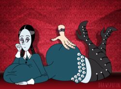 1girls aged_up animated ass black_hair bouncing_ass drawsputin female high_heel_boots high_heels tagme the_addams_family thigh_boots thing_(addams_family) wednesday_addams