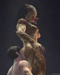 1boy 1boy1girl 1girls 2020 3d 4:5 alien alien/human alien_girl anal ass averyhyena breasts butt_worship duo female female_yautja hi_res human humanoid interspecies licking male male/female male_human/female_alien male_human/female_humanoid mammal nude oral predator_(franchise) rear_view rimming sex source_filmmaker straight submissive submissive_male tongue tongue_out video_games yautja