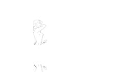 animated avatar_the_last_airbender dancing incomplete katara naked sketch straight_hair wip