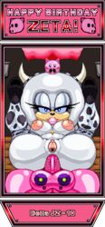 bimbo cow_girl cow_print echidna exkrill project_x project_x_love_potion_disaster sonic_(series) tagme zeta_the_echidna zetar02