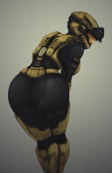 armor big_butt female female_only halo_(series) impracticalart looking_at_viewer looking_back microsoft spartan spartan_(halo) xbox