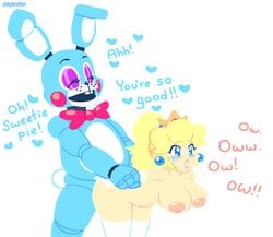 princess peach from five nights at freddy's by pinkpixelkink