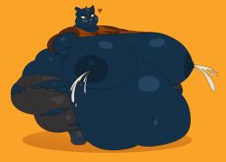 anthro big_breasts breasts domestic_cat fat felid feline felis female huge_breasts hyper mae_borowski mammal morbidly_obese morbidly_obese_anthro morbidly_obese_female night_in_the_woods obese robuttschei