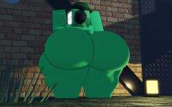 against_wall ass_focus fat_ass forsaken_(roblox) roblox roblox_game roblox_studio thick_thighs tv_head veeronica