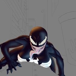 alien alien_girl big_breasts breasts female male marvel marvel_comics she-venom spider-man_(series) straight symbiote venom venom_(marvel)