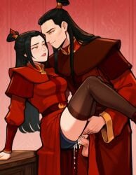 1boy 1girls anal arm_support avatar_the_last_airbender azula belt black_hair black_thighhighs blue_shorts blush breasts brother_and_sister brown_thighhighs carrying carrying_person chinese_clothes closed_mouth clothed_sex couple cum cum_in_ass cum_in_pussy cum_overflow cumdrip denim_shorts desk dress erection eye_contact eyeshadow face-to-face facial feet_out_of_frame genderswap hair_bun hair_ornament half_updo hanfu hetero husband_and_wife incest legs_together legs_up lifting_person lipstick long_hair long_sleeves looking_at_another makeup medium_breasts on_table open_mouth orange_eyes ozai parted_lips penis princess_carry pussy red_background red_coat red_dress red_lips red_robe robe sex short_shorts shorts siblings sidelocks single_hair_bun sitting smile standing standing_sex table teeth testicles thighhighs topknot uncensored vaginal very_long_hair white_robe wide_sleeves yellow_eyes