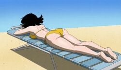 ai_generated ass ass_focus back back_view backshots barefoot beach big_ass big_butt bikini bikini_bottom bikini_top brown_hair butt butt_focus enjoying fat_ass fat_butt feet foot_fetish janet_van_dyne lying lying_down marvel marvel_comics medium_boobs medium_breasts medium_tits nice_ass sand short_hair soles solo_female summer taking_a_break the_avengers:_earth's_mightiest_heroes thick thick_ass thick_legs thick_thighs vacation wasp_(earth's_mightiest_heroes) wasp_(marvel) yellow_clothes yellow_clothing