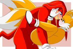 3:2 alpha_channel anthro balls blush canid canine duo echidna fox fur gay genitals knuckles_the_echidna male male/male male_only male_penetrated male_penetrating male_penetrating_male mammal monotreme muscular muscular_male penetration red_body red_fur sex sonic_(series) sonic_the_hedgehog_(series) sonic_x tails tailverknk tailverpop yaoi yellow_body yellow_fur