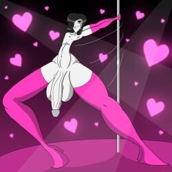 balls big_balls big_cock big_dick big_penis cock dick femboy mettaton mettaton_ex penis pizzapasta100 undertail undertale undertale_(series)