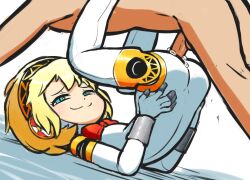 1boy 1girls aigis_(persona) android ass cum notepaddy persona persona_3 robot robot_girl sex