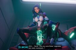1girls 3d blizzard_entertainment d.mon female light-skinned_female light_skin opala3d overwatch overwatch_2