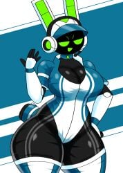 1girls 2026 azure_tan breasts female female_only project_turboblast tagme tempo_(project_turboblast) thighhighs thighs