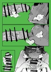 1boy 1girls artist_request big_penis cleaning cleaning_cock erect_penis fetish foreskin foreskin_folds foreskin_play foreskin_pull huge_cock in_chara_rakugaki_man licking licking_penis licking_under_foreskin musk musk_clouds musky musky_cock open_mouth penis_grab scenery scent_hound smegma smegma_in_foreskin smell smelly smelly_cock sniffing sniffing_penis thick_penis tongue tongue_out veiny_penis