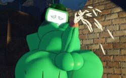 cum cumming forsaken_(roblox) futa_only futanari roblox roblox_game roblox_studio thick_thighs tv_head veeronica