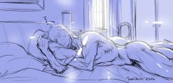 1boy 2026 arm_hair ass bed bedroom butt cecil_stedman closed_eyes completely_naked completely_naked_male completely_nude completely_nude_male hair holding holding_object holding_pillow invincible invincible_(comics) invincible_(tv_series) leg_hair light-skinned_male light_skin male male_only naked naked_male no_visible_genitalia nude pillow scar sleeping solo solo_male sunlight taco-wiener window