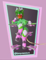 1futa alternate_version_available animated blaster_master blaster_master_zero_2 breasts epicpotatolord female flora_fauna futanari kanna_(blaster_master) legs_crossed naked no_sound plantie spread_legs tagme tail video
