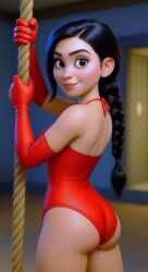 ai_generated ass gloves latex_clothing looking_at_viewer the_incredibles thighs violet_parr