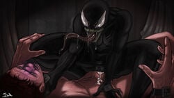 alien alien_girl asphyxiation breasts cum cum_in_pussy cum_inside female female_domination femdom human humanoid li0nie male male_human/female_alien male_human/female_humanoid marvel marvel_comics open_mouth penis sex sharp_teeth she-venom spider-man_(series) straight symbiote tongue tongue_out vagina vaginal_penetration venom