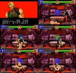 defeated goeniko king_of_fighters leopold_goenitz m.u.g.e.n pixel_art rugal_bernstein rule_63 snk sprite wind