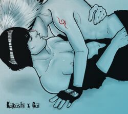 gay hatake_kakashi male might_guy naruto tagme yaoi