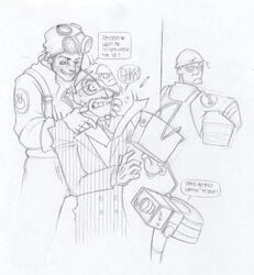 3boys disguise engineer_(team_fortress_2) gay p-ro pyro_(team_fortress_2) sentry spy_(team_fortress_2) tagme team_fortress_2 yaoi