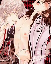 femboy gay kaname_kuran kuran_kaname male_only nipple_fetish pink_nipples softcore tagme vampire vampire_knight yaoi zero_kiryu