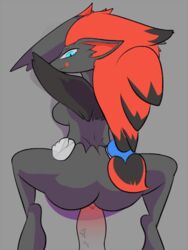 animated anthro breasts faceless_male female greycoat human male male_human/female_anthro male_human/female_pokemon nintendo penis pokemon pokemon_(species) sex video_games zoroark