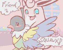 9_6 chatot male/ambiguous pokemon pokemon_mystery_dungeon wigglytuff