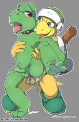 2boys anal anthro blue_eyes darknek0gami duo gay gay_anal hammer_bros. koopa male male/male male_only mario_(series) nintendo nude red_eyes sex smooth_skin tagme tongue tongue_out yaoi