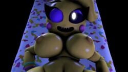 1boy 1girls 3d animated animatronic anthro avian big_breasts bouncing_breasts breasts duo female five_nights_at_freddy's five_nights_at_freddy's_2 huge_breasts large_breasts lewdporter looking_at_viewer male male_on_anthro nipples on_back one_eye_closed penetration pov sex sharp_teeth smile spread_legs spreading toy_chica_(eroticphobia) toy_chica_(fnaf) vaginal_penetration