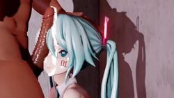 1boy 1girls 3d animated big_penis bukkake censored cum cum_in_mouth cum_on_body cum_on_face cum_on_upper_body dark-skinned_male dark_skin dripping dripping_cum eating ejaculation facejob female green_eyes green_hair hatsune_miku heart-shaped_pupils interracial licking licking_cum light-skinned_female loop mikumikudance mmd mosaic_censoring orgasm penis penis_awe penis_on_face rubbing semen tagme tattoo tongue tongue_out video vocaloid vocaloid_4