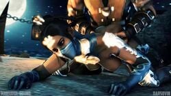 3d animated bottomless breasts darsovin defeated doggy_style female kitana large_ass mariupol_sound mortal_kombat mortal_kombat_x partial_male scorpion_(mortal_kombat) sex sound spread_legs straight tagme video