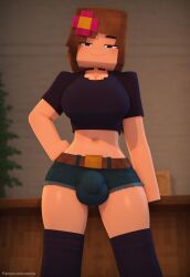 jenny belle (slipperyt) from minecraft by velonix