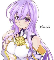 1girls big_breasts female fire_emblem fire_emblem:_genealogy_of_the_holy_war julia_(crusader_of_light)_(fire_emblem) julia_(fire_emblem) large_breasts light_blush long_hair looking_at_viewer purple_eyes purple_hair solo solo_female yukia_(firstaid0)