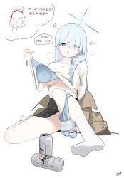 doodle sensei (blue archive) from asahi breweries by mona kkkk