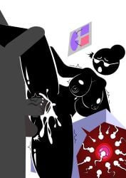 warning sign person fan art
