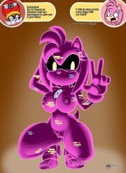 amy rose from sega by fours (artist)
