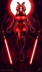 1futa areolae big_breasts big_penis breasts dickgirl futa_only futanari huge_cock large_breasts looking_at_viewer mister69m neeress_vel nipple_piercing nipples penis piercing solo star_wars thighhighs togruta wide_hips