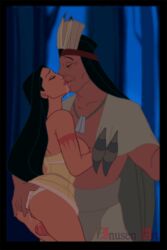 1boy 1girls chief_powhatan clothing dark-skinned_female dark-skinned_male dark_skin daughter disney disney_princess erection father father_and_daughter fingering incest inusen kissing male_focus native_american panties penis penis_between_legs pocahontas pocahontas_(character)