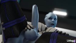 1futa 3d 3d_(artwork) alien animated asari asari_futanari balls big_penis blender blue_penis blue_skin clothed clothed_sex clothes clothing cum cum_on_penis cum_on_self cumshot futa_only futa_sans_pussy futanari hands-free handsfree_ejaculation liara_t'soni likkezg mass_effect no_sound open_mouth penis suit tagme video