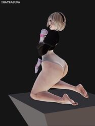 yorha 2b from nier: automata by ihateasuka