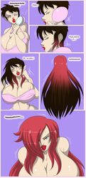 comic female female_only gender_transformation huge_breasts long_hair red_hair rule_63 tfsubmissions transformation