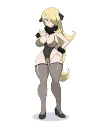 cynthia (pokemon) from nintendo by riffsandskulls