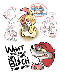 4pcsset anthro balls bow_tie bowtie censor_bar censored clothing disney duo english_text erection gay genitals hat headgear headwear hi_res holding_penis lagomorph leporid licking male male/male male_only mammal oral oral_sex penile penis penis_lick pointless_censoring precum_bubble rabbit rabbit_(winnie_the_pooh) sex stan_the_woozle text tongue tongue_out winnie_the_pooh_(franchise) woozle yaoi