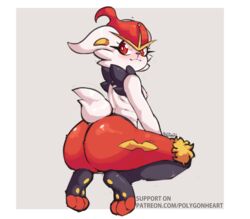 cinderace from nintendo by polygonheart