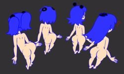 4girls animated anus ass blinky blinky_(pac-man) blue_hair bouncing_ass butt butthole clyde clyde_(pac-man) completely_nude completely_nude_female dancing dimples_of_venus female female_only full_body inky inky_(pac-man) loop minus8 multiple_girls naked naked_female nude nude_female pac-man_(series) pac-man_ghost_dance_(minus8) pinky pinky_(pac-man) rule_63