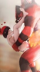 1boy 1girls 3d areolae barefoot big_penis breasts erection feet female greatm8 incineroar male nintendo nipples nude penis pokemon pokemon_sm pokephilia pussy selene_(pokemon) sex soles source_filmmaker straight toes vaginal_penetration