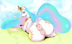 anus ass big_butt cutlery eating equid equine female feral friendship_is_magic genitals hi_res horn huge_butt kitchen_utensils looking_back mammal my_little_pony ponut princess_celestia_(mlp) puffy_anus puffy_pussy pussy solo spoon sunnysundown telekinesis tools unicorn