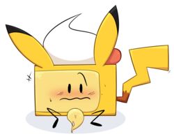 anthro battle_for_bfdi battle_for_dream_island bfb bfdi blush cake_(bfdi) crossover generation_1_pokemon inanimate jacknjellify nintendo object object_show object_show_community object_shows osc pikachu pokémon_(species) pokemon the_power_of_two tpot